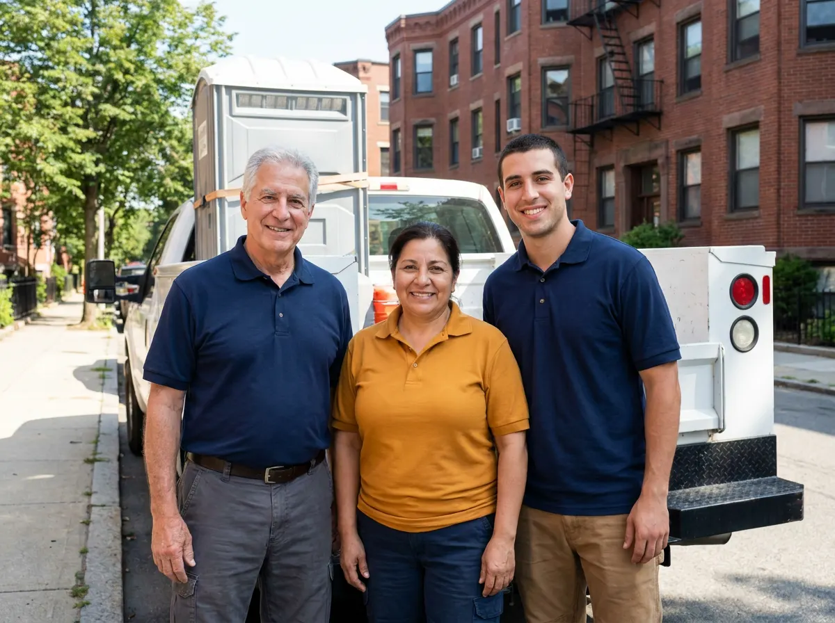 Mike's Portable Toilets portable toilet rentals team in Boston, MA